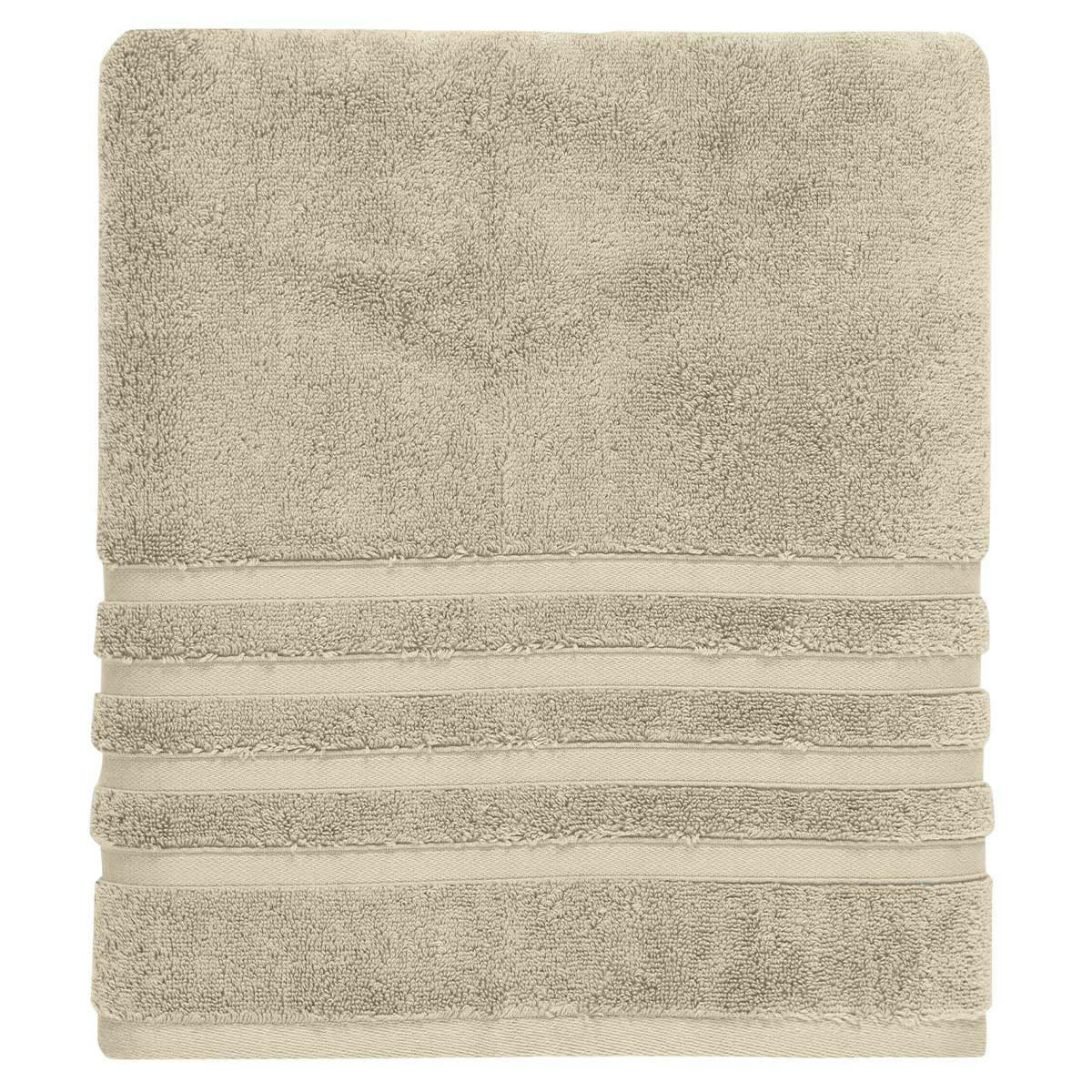 SENSILK - Serviette de toilette 600 gr/m²  sable 50x100 cm