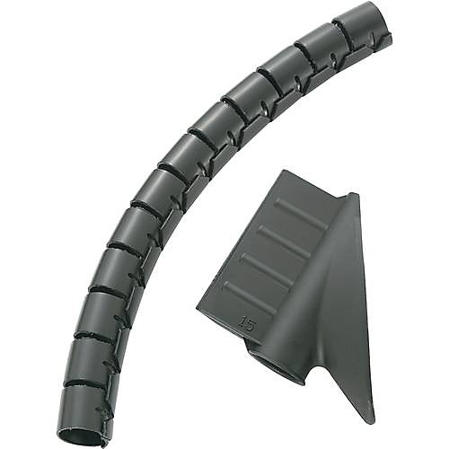 Gaine spiralée pour câbles KSS MX-KLT32SL 32 mm argent 5 m avec outil