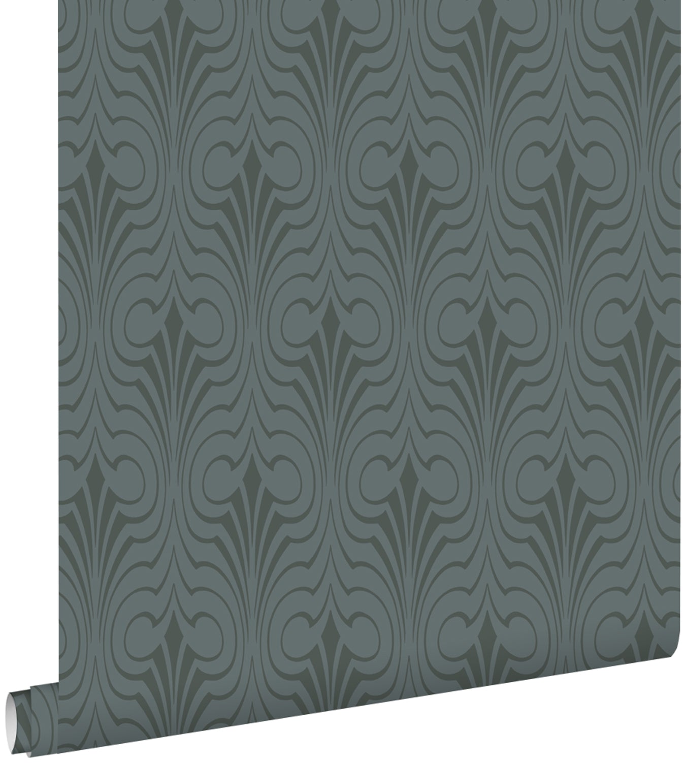 ESTAhome behang grafische vorm donkerblauw - 50 x 900 cm - 139637