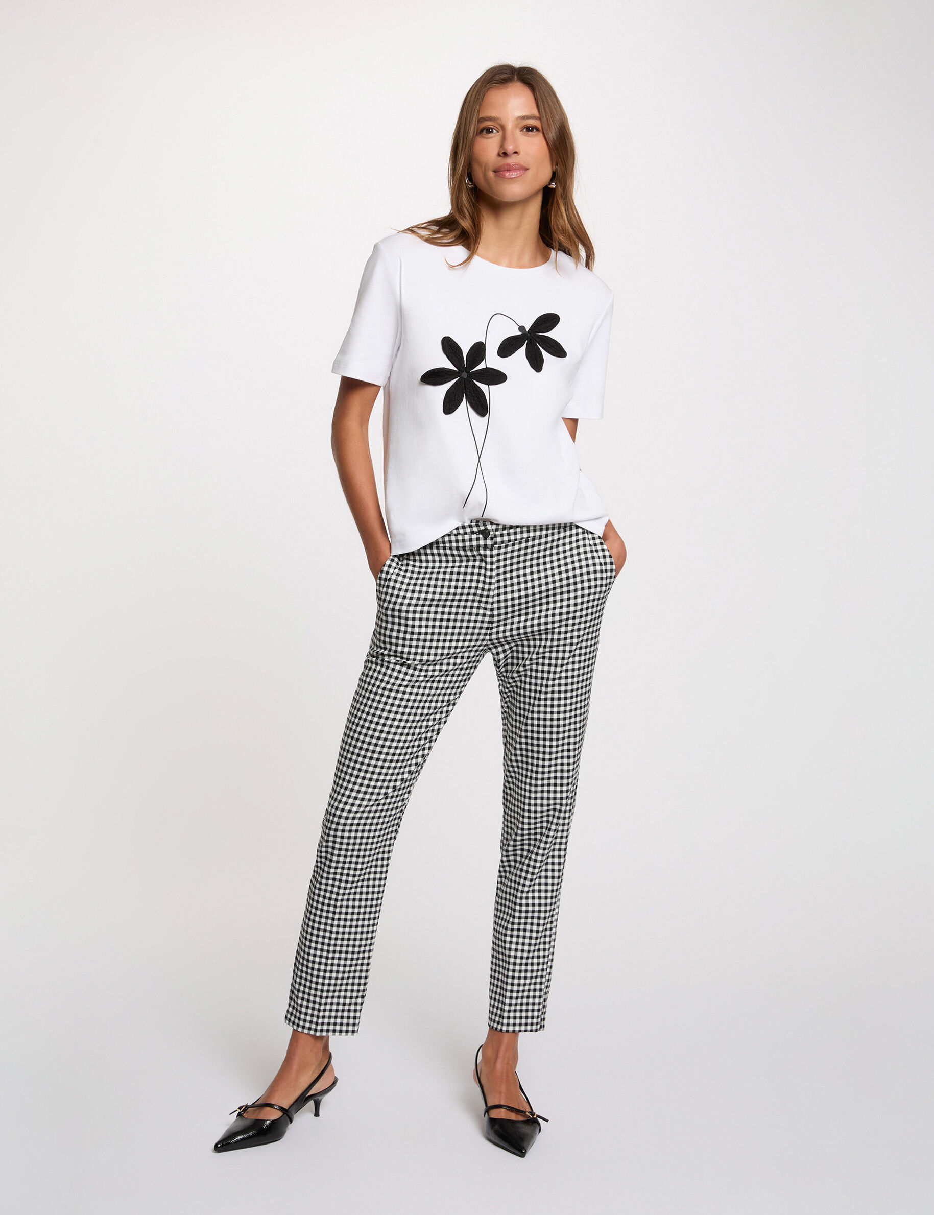 Slim 7/8 Trousers Black Women