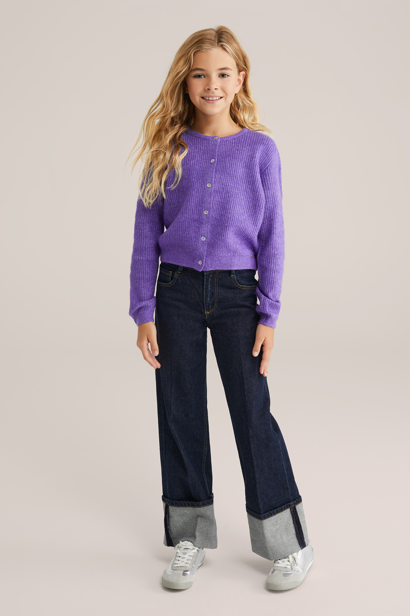 Meisjes vest van wolmix