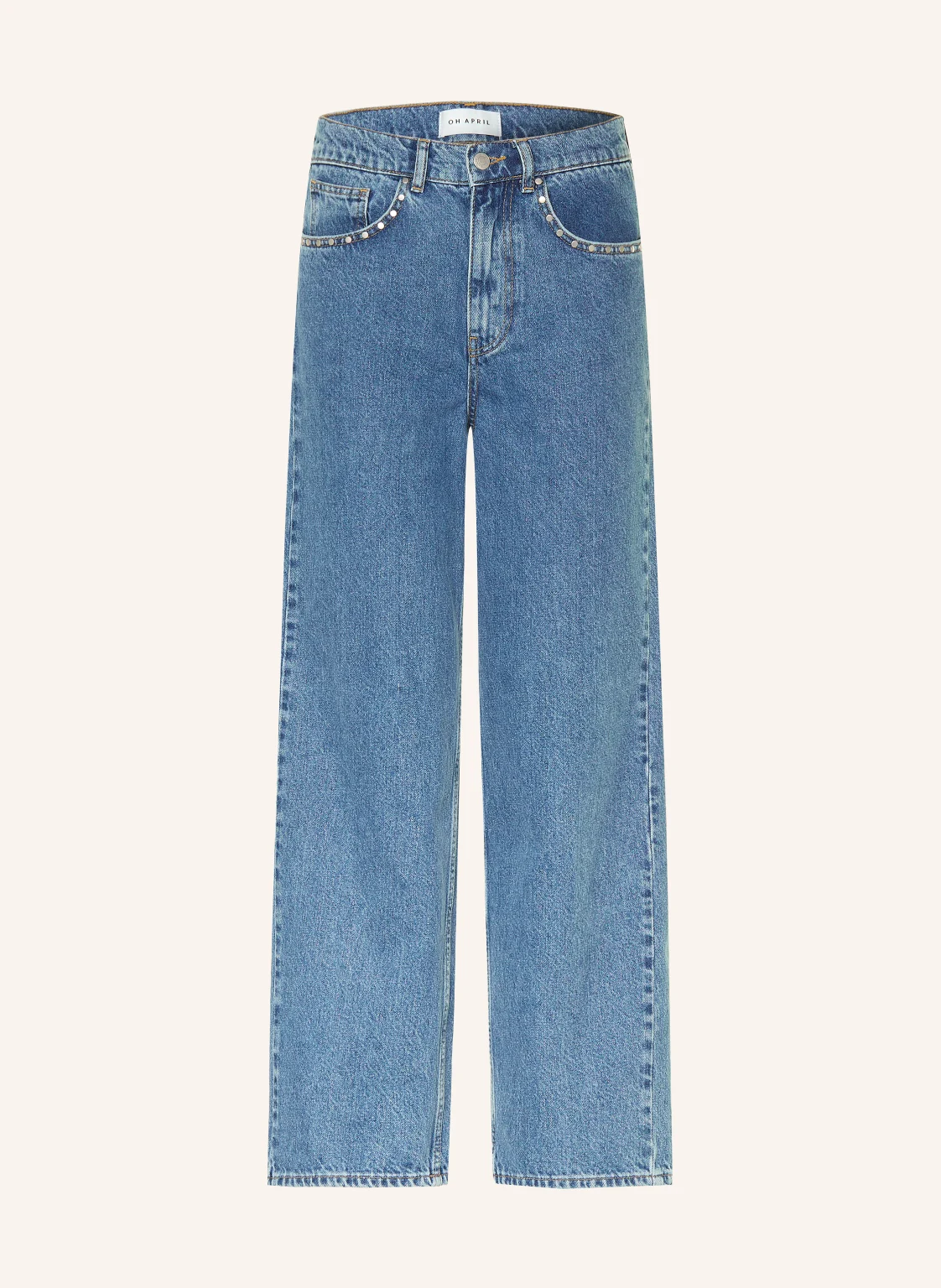 OH APRIL Straight Jeans JUTTA mit Nieten