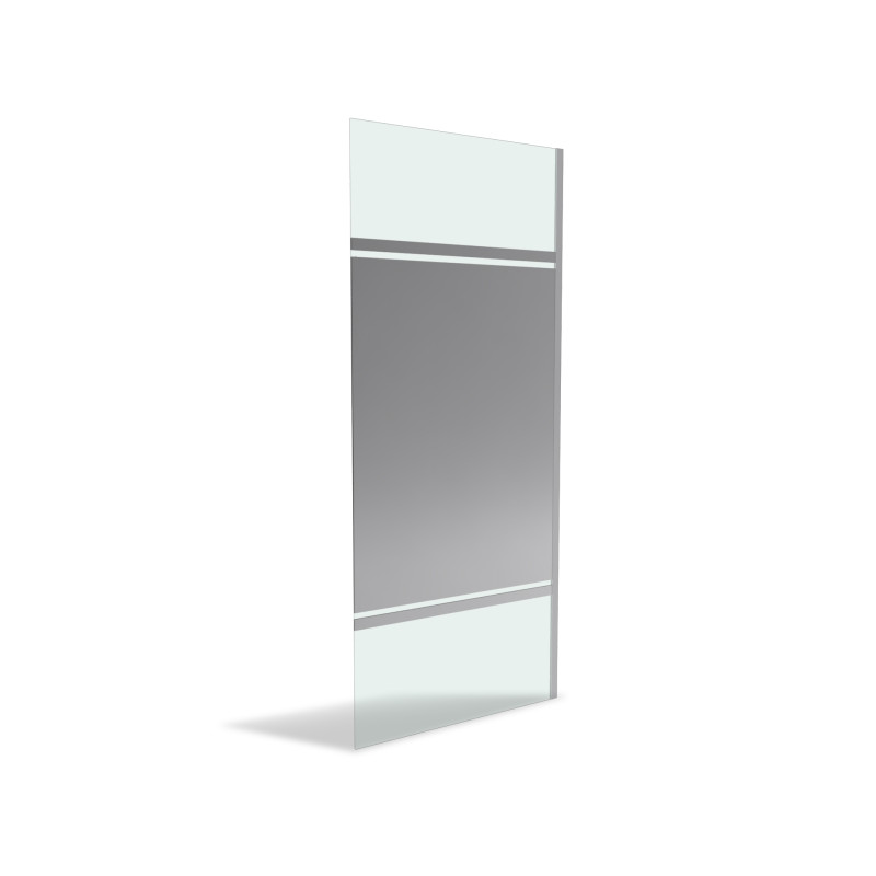 Paroi de douche Parma 2 miroir 90 x 200 cm AURLANE