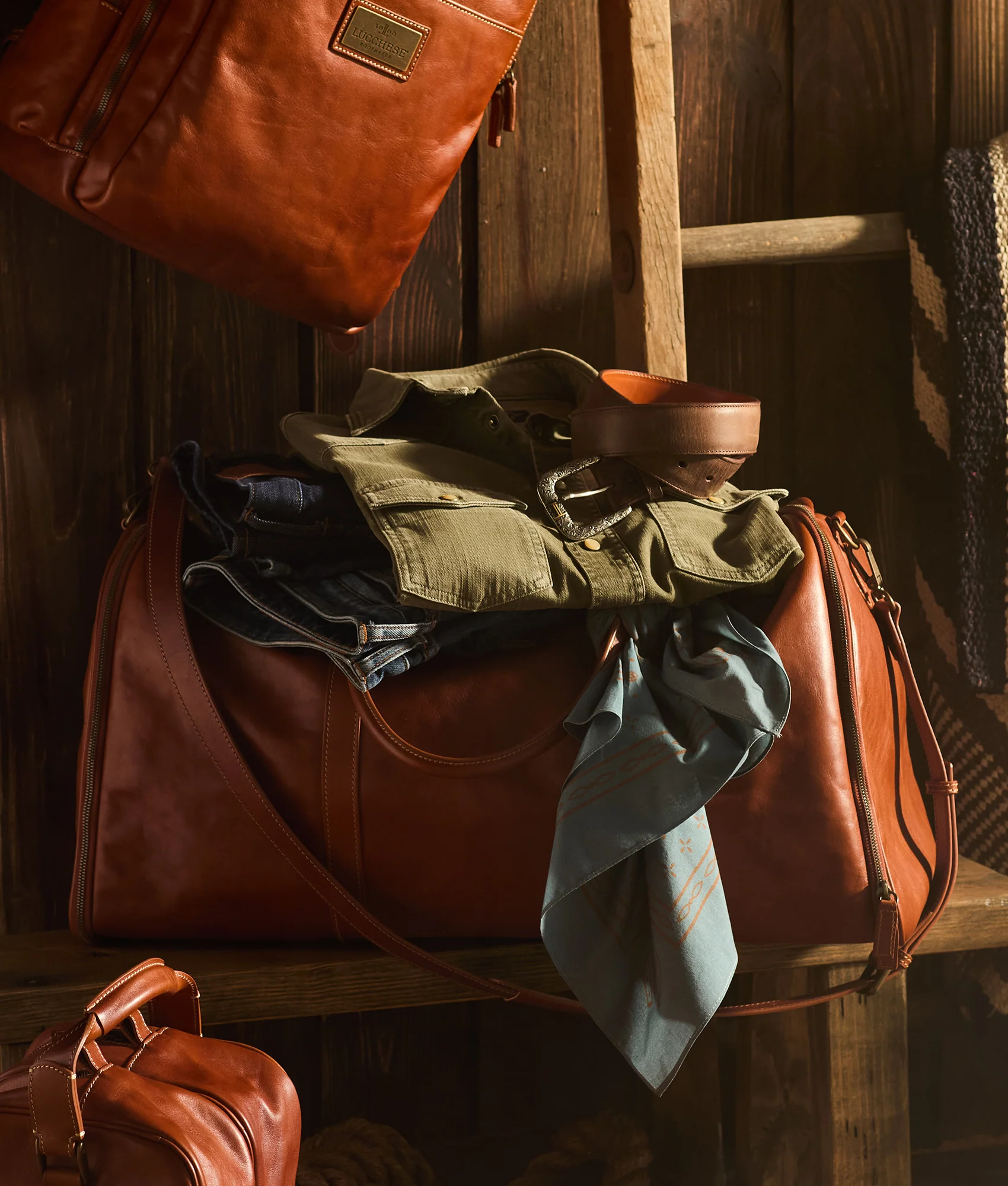 Cosimo Garment Duffle - Cognac