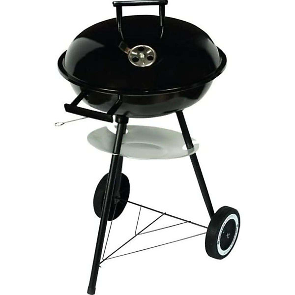 Barbecue charbon horizontal master acier noir 43 x 16 x 43 cm