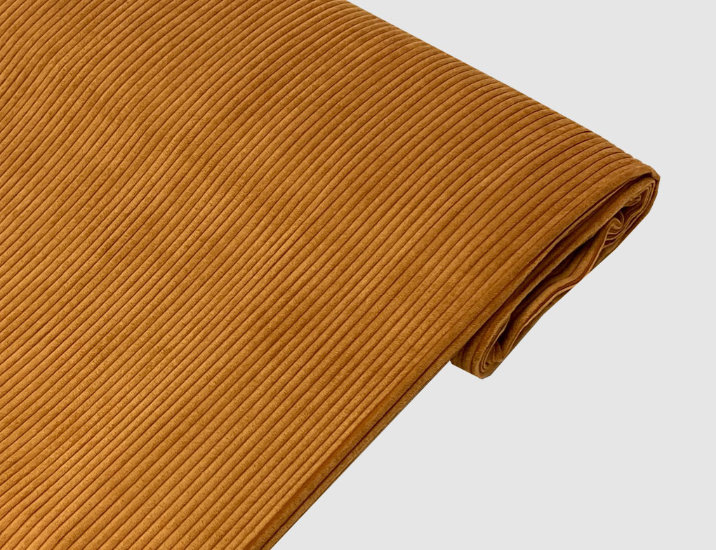 Cordstoff Uni Kupfer