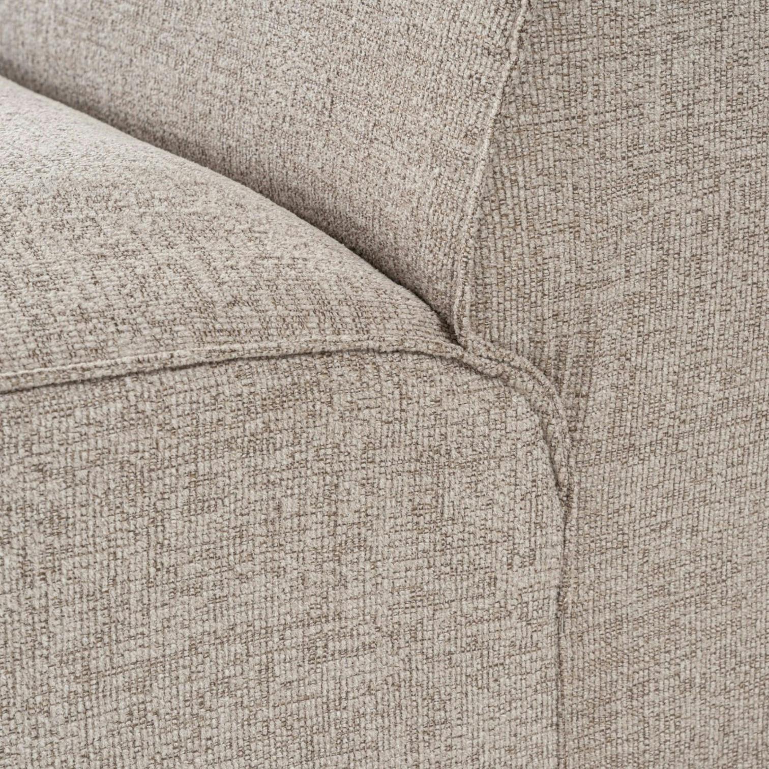 Canapé 4 places taupe design coutures apparentes OSTUNI