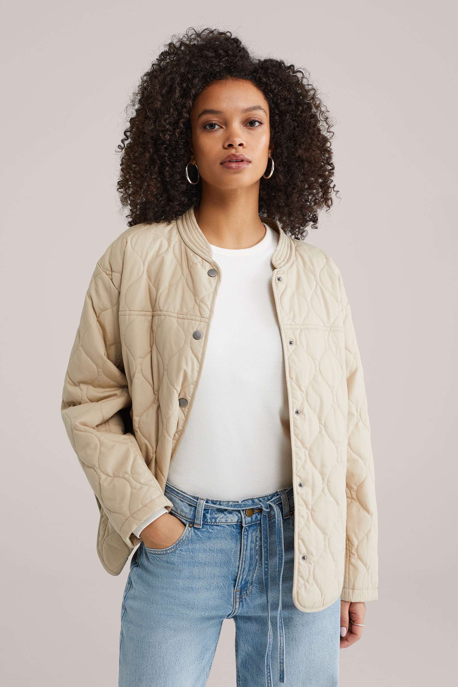 Dames gewatteerde jas