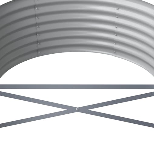 NNEVL Garden Raised Bed Powder-Coated Steel 224x80x36 cm Anthracite