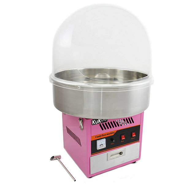 KuKoo Machine à Barbe à Papa &Dôme Protecteur