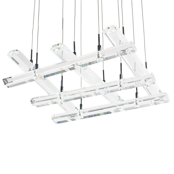 Lampa wisząca chromowana przezroczysty Diamond 16xGU10x50W Italux