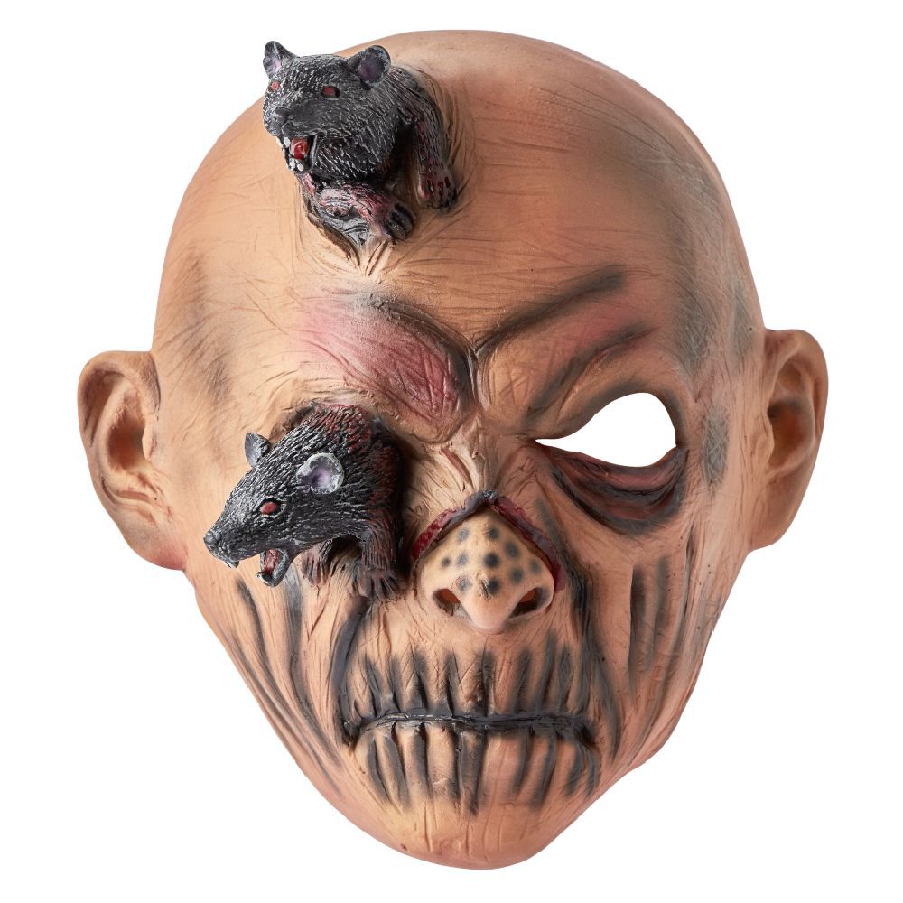 Masque adulte Halloween souris zombie en latex