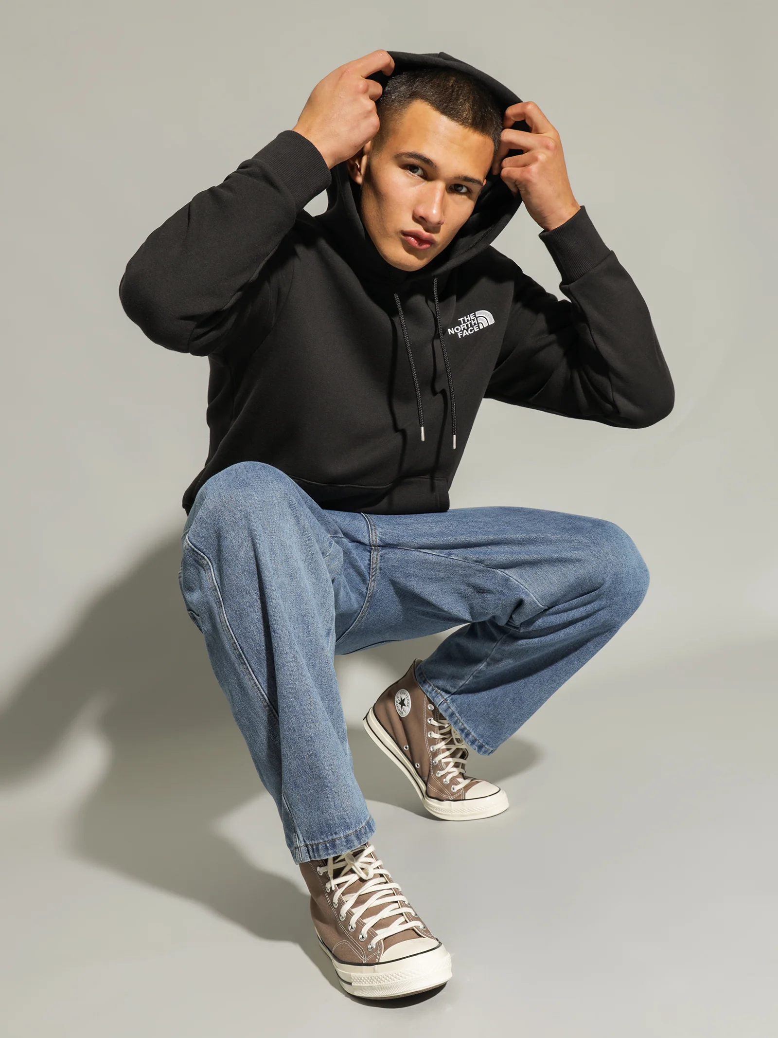 Mens Simple Logo Hoodie