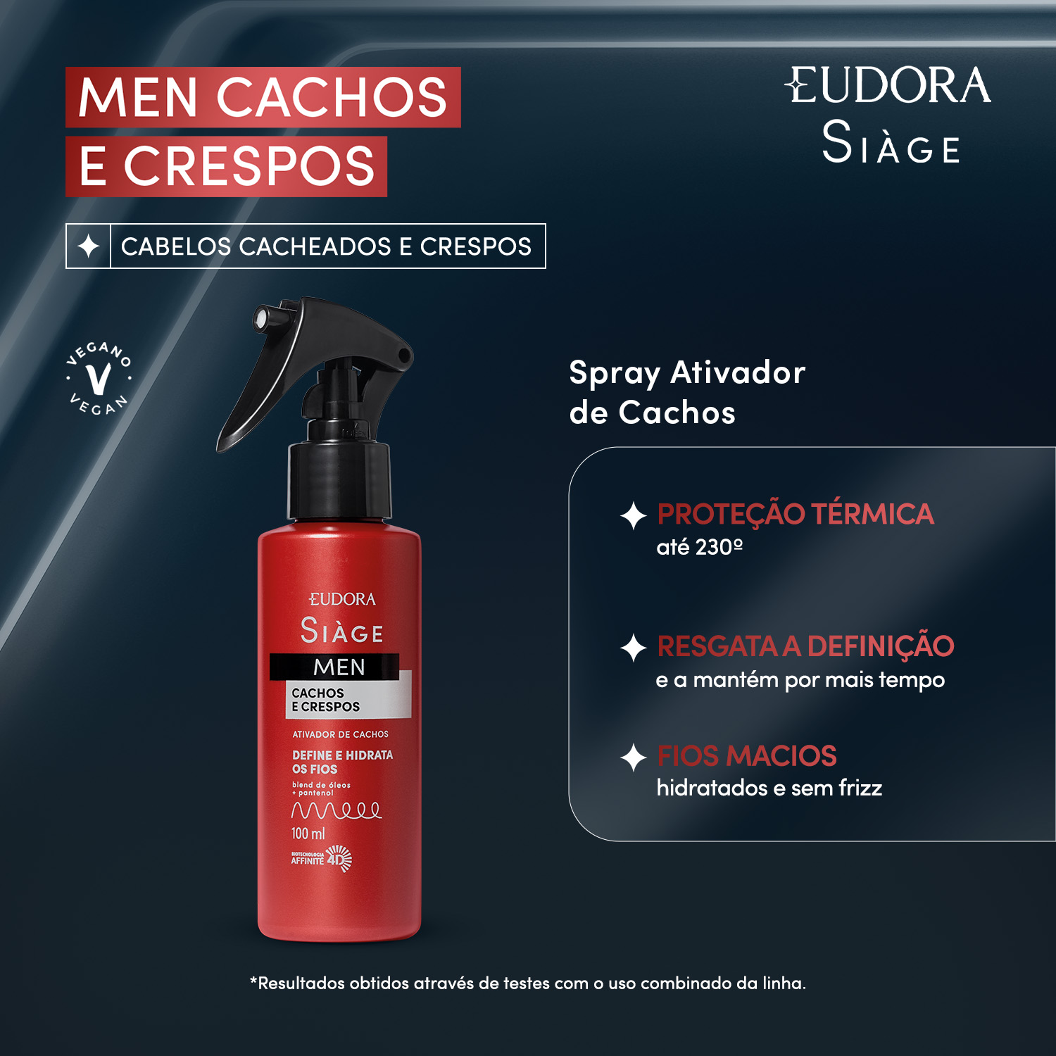 Spray Siàge Men Ativador de Cachos 100ml