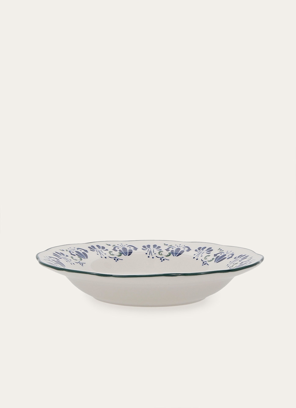 ASSIETTE CREUSE EN PORCELAINE MULTICOLORE