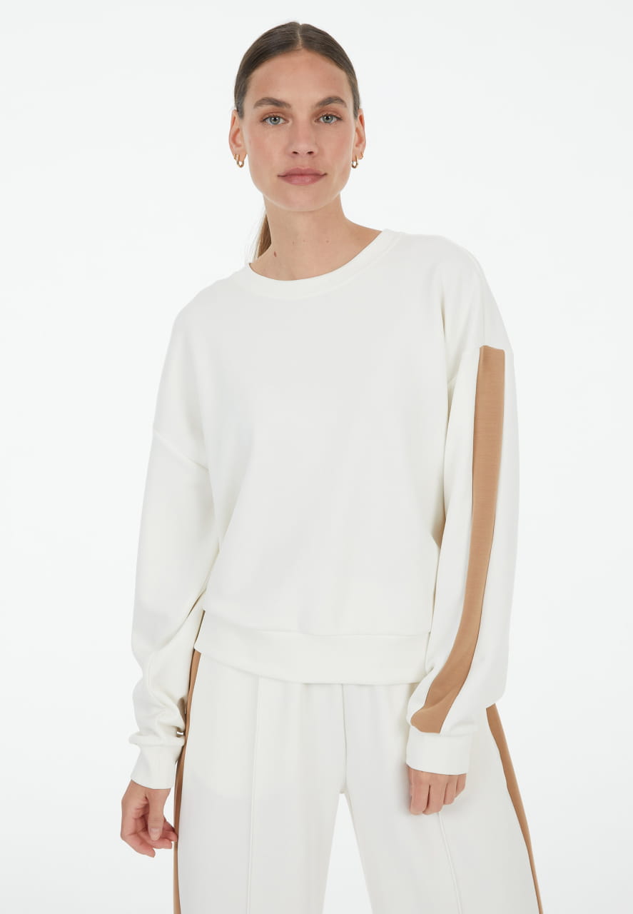 Sweatshirt mit Kontraststreifen
