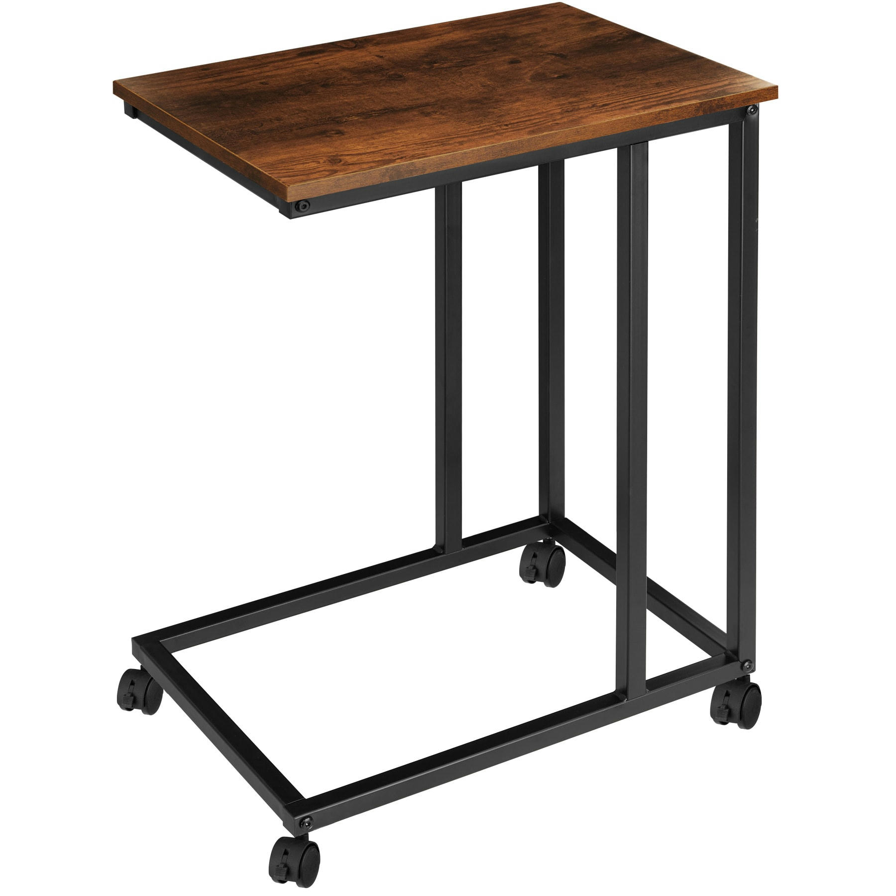 - Table d'appoint Style industriel Bois foncé industriel, rustique