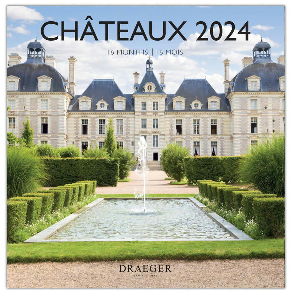 - Grand calendrier mural 29x29  cm - 2024 - Châteaux