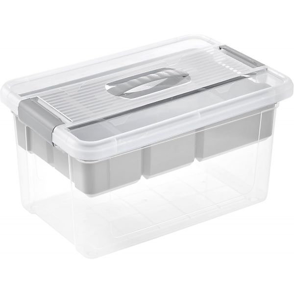 Boîte de Rangement avec insert compartiment mobile - 16 Litres