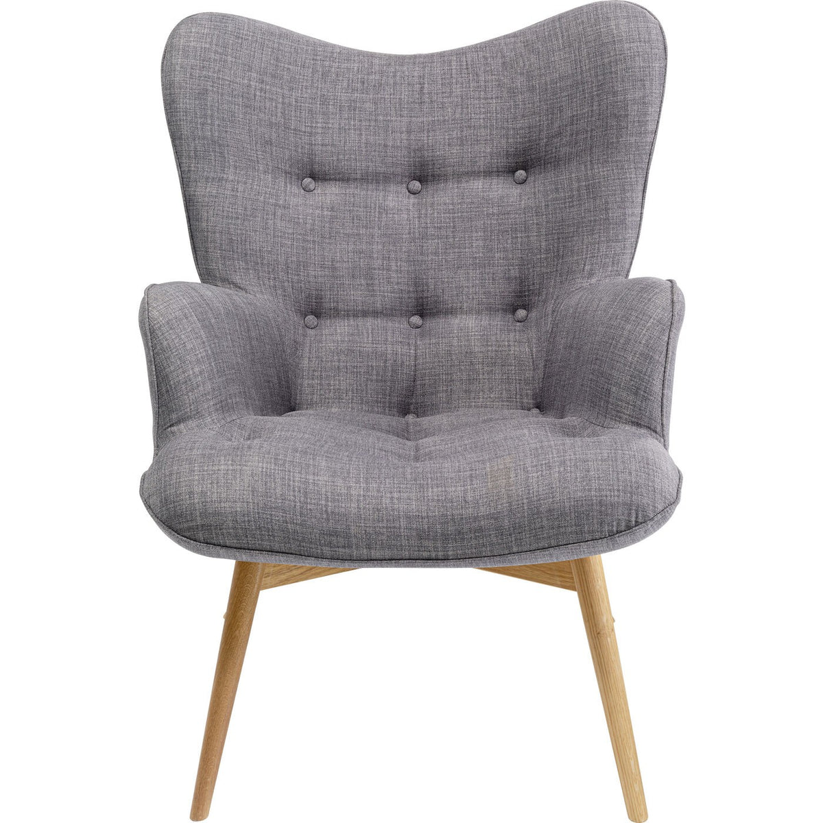 Kare Design Fauteuil Vicky donker grijs