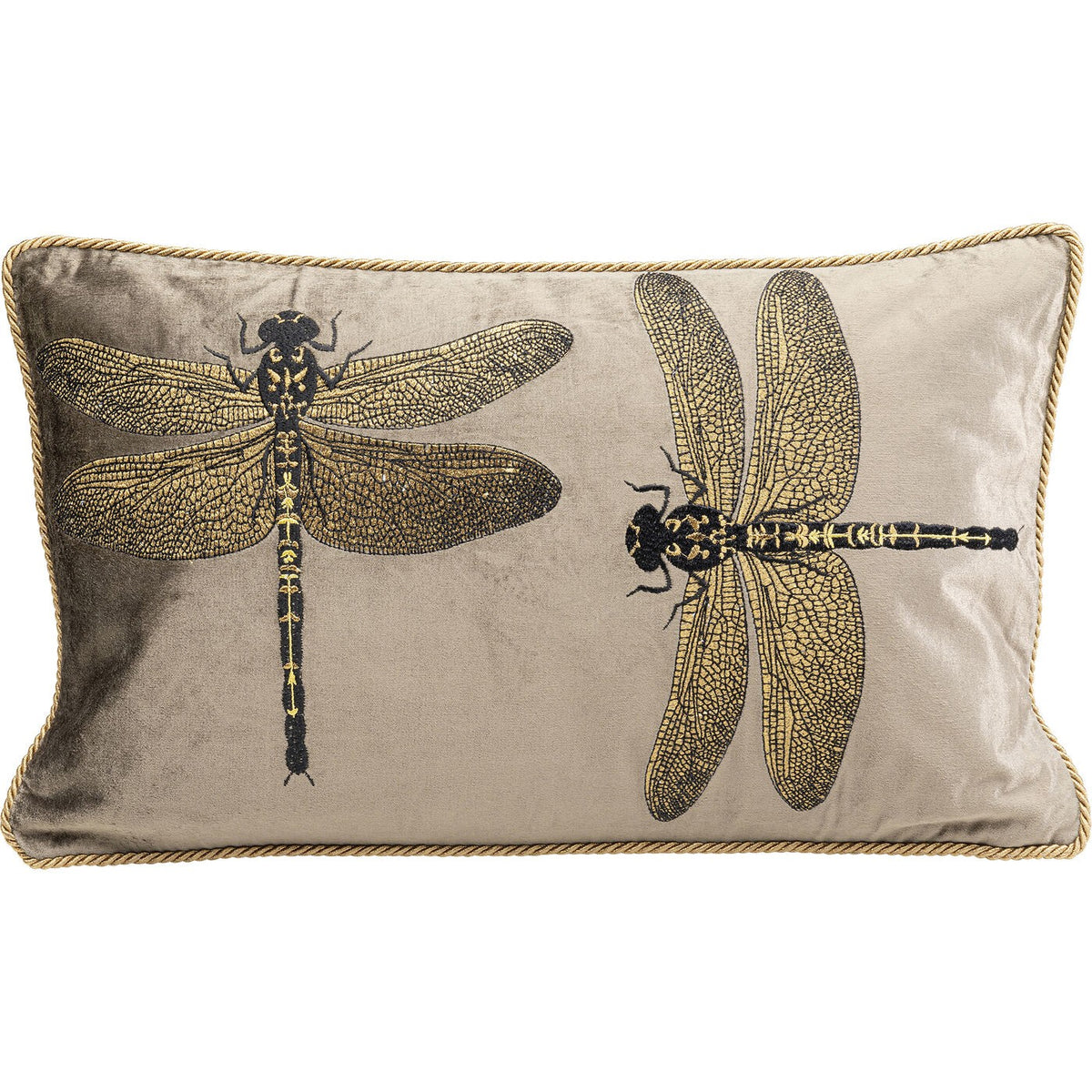 Kare Design Kussen libelle bruin 50x30cm