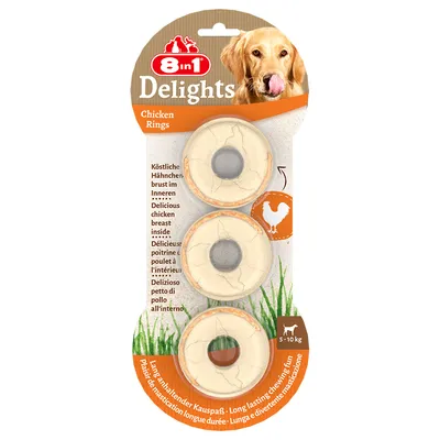 8in1 Delights Meaty Chewy Rings