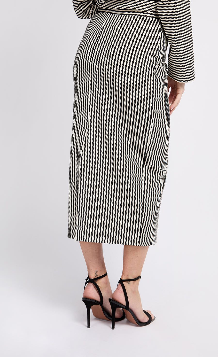 Little Mistress Stripe Midaxi Skirt