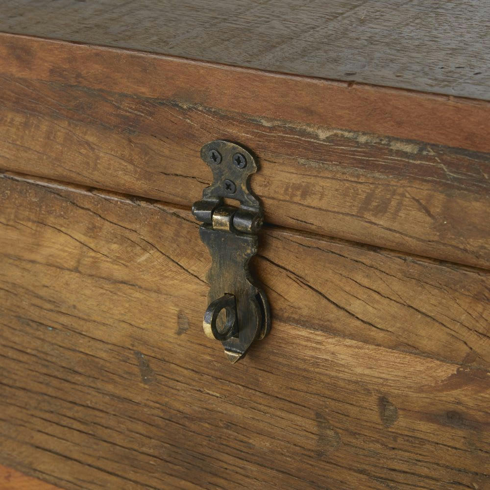 KINSHASA - Malle en manguier et métal