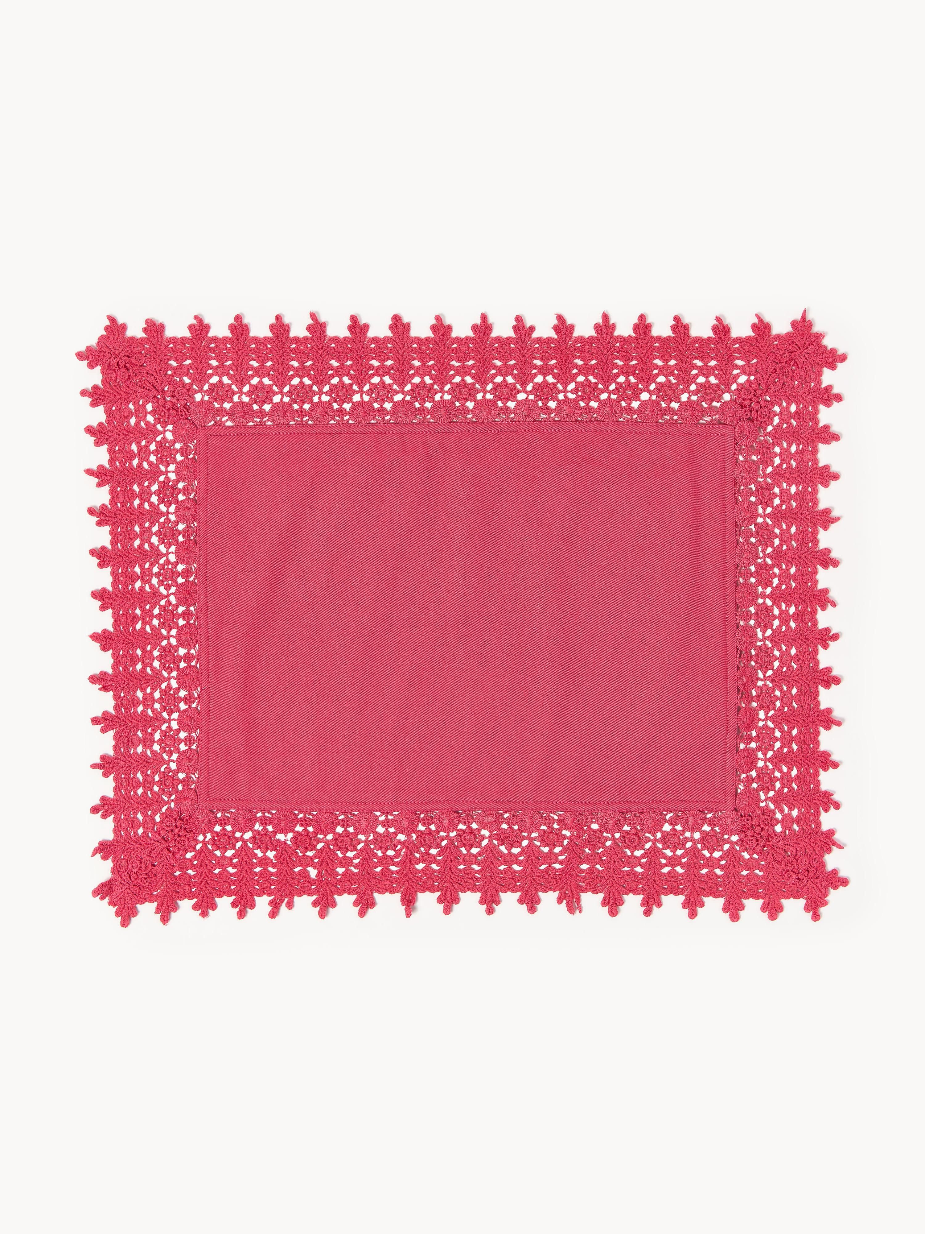 Tischsets Flavia mit Spitzenabschluss, 2er-Set