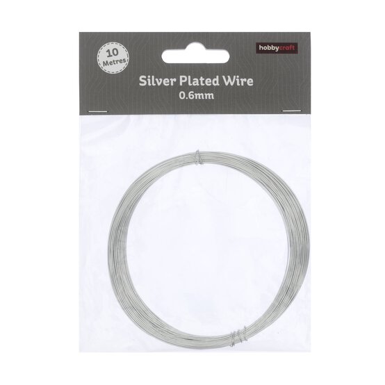 Silver Plated Wire 0.6mm x 10m