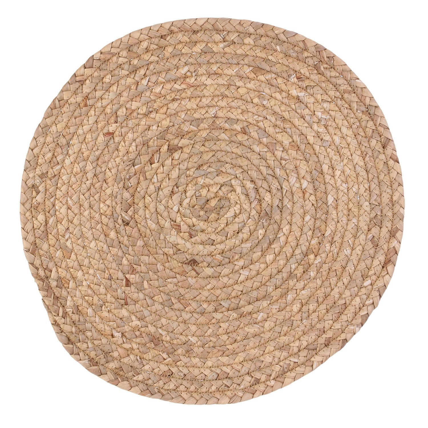 BORD DE MER - Set de table tressé bord de mer diam. 38 cm beige