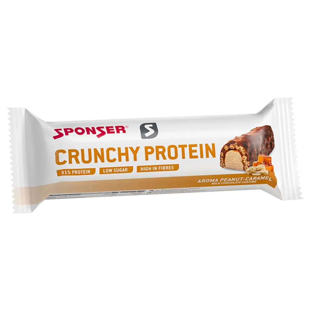 Sponser Sport Food Crunchy protein bars box peanut&caramel 50g 12 units