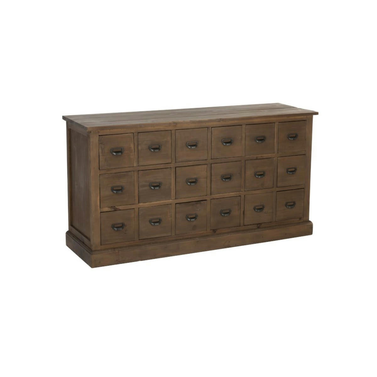 TALANE - Commode vintage 18 tiroirs bois massif