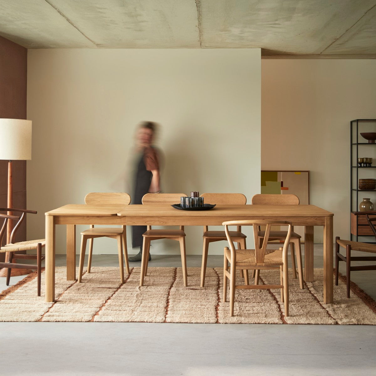 Tikamoon - Léon massief teakhouten uitschuifbare tafel