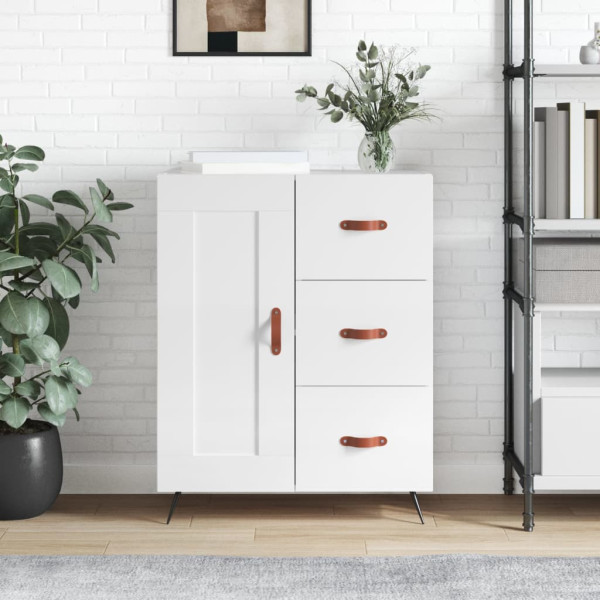 Szafka Biała Połysk 69.5x34x90 cm do Salonu Pokoju Sypialni