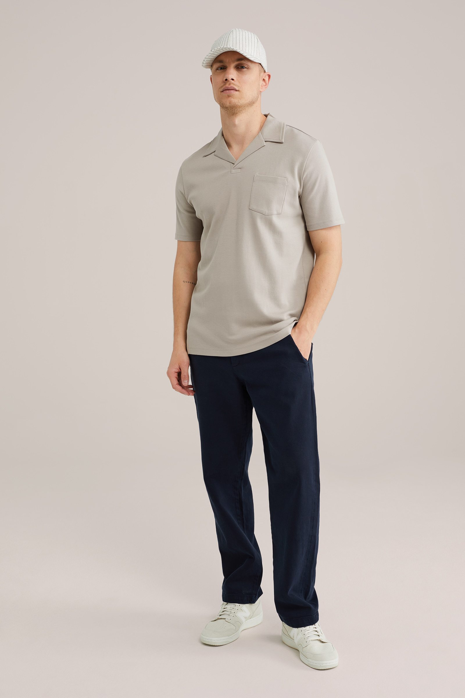 Heren slim fit polo