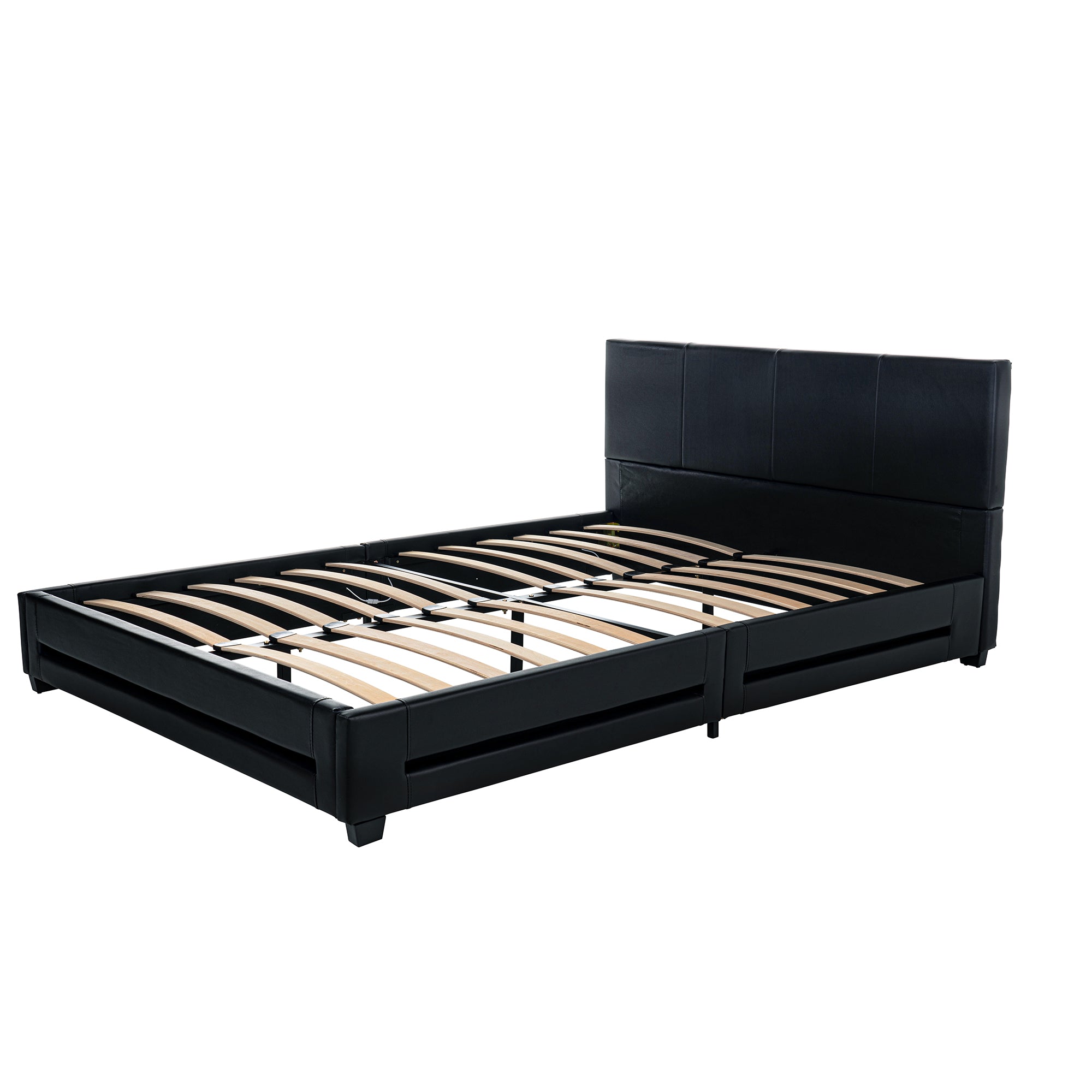 Home Deluxe LED bed ASTEROID zwart 140 x 200 cm