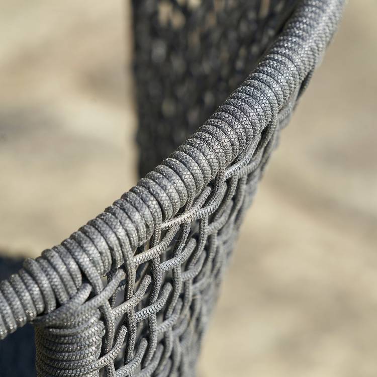 Pacific Dakota 2Seater Rattan Effect Garden Bistro Set-Black