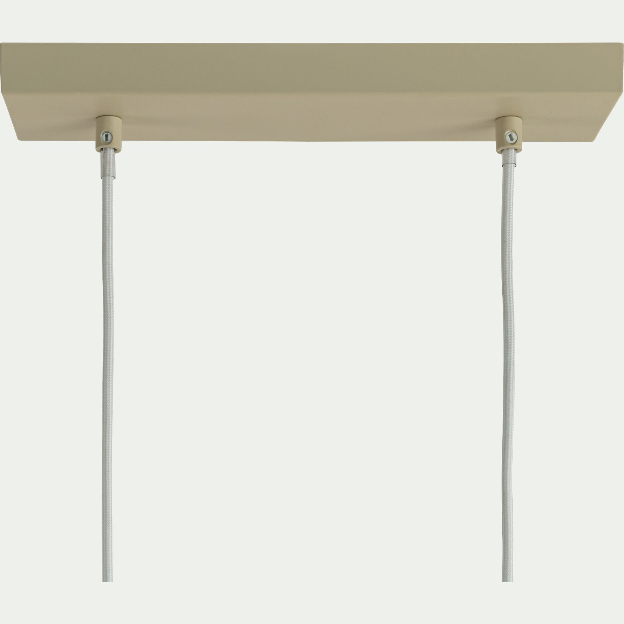 RAVENNE - Suspension électrifiée en fer 3 ampoules - beige sable