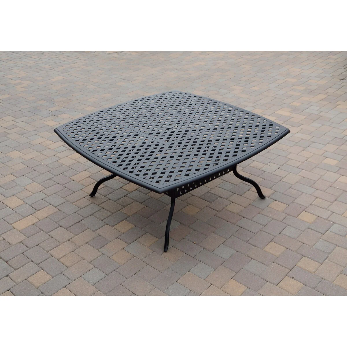 Nassau 9-Piece Patio Dining Set with Sesame Cushions and 64'' Square Dining Table