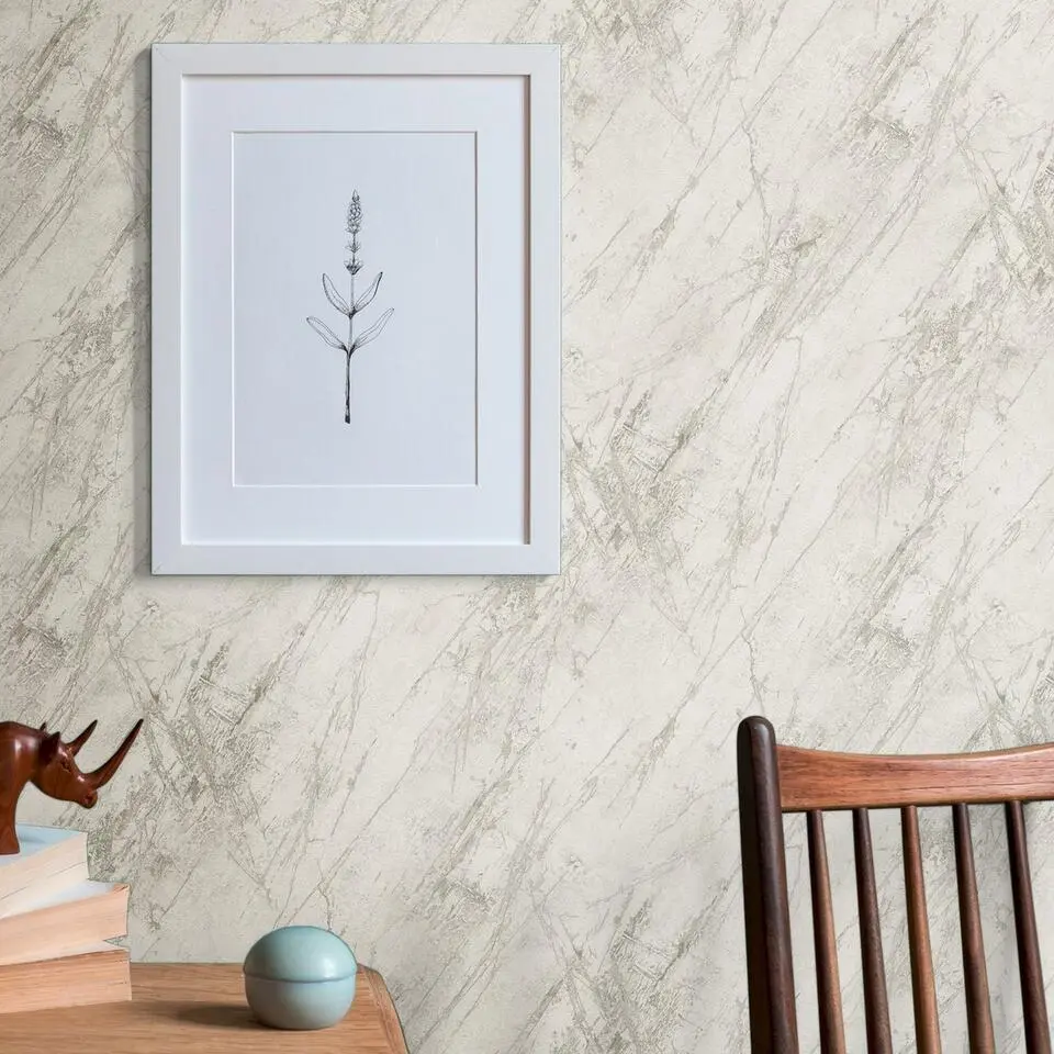 A.S. Cr&eacute;ation behang marmer grijs - 53 cm x 10.05 m