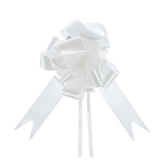 White Pull Bow