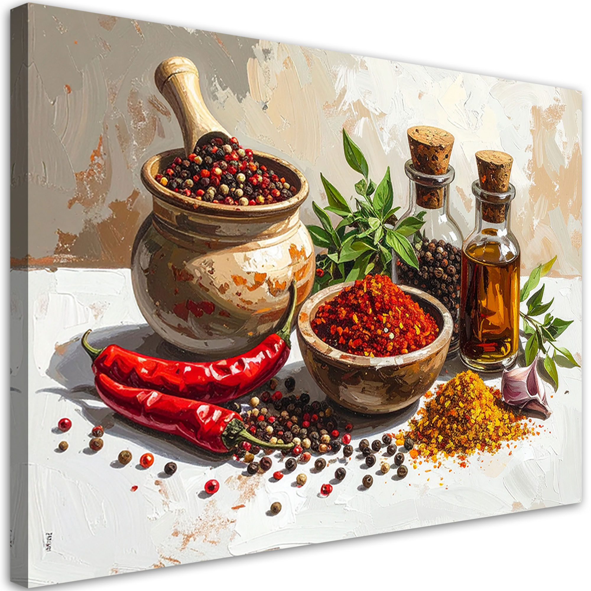 Obraz do kuchni jadalni restauracji, Papryczki chili przyprawy 30x20