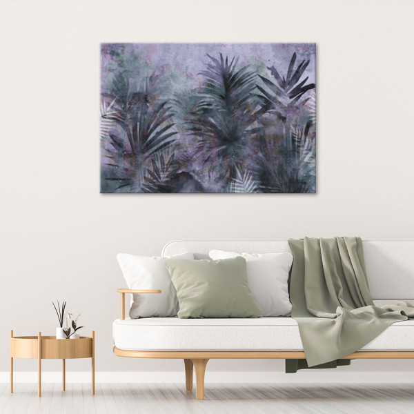 Feeby Obraz na płótnie, Tropikalne liście palmy fioletowe 60x40