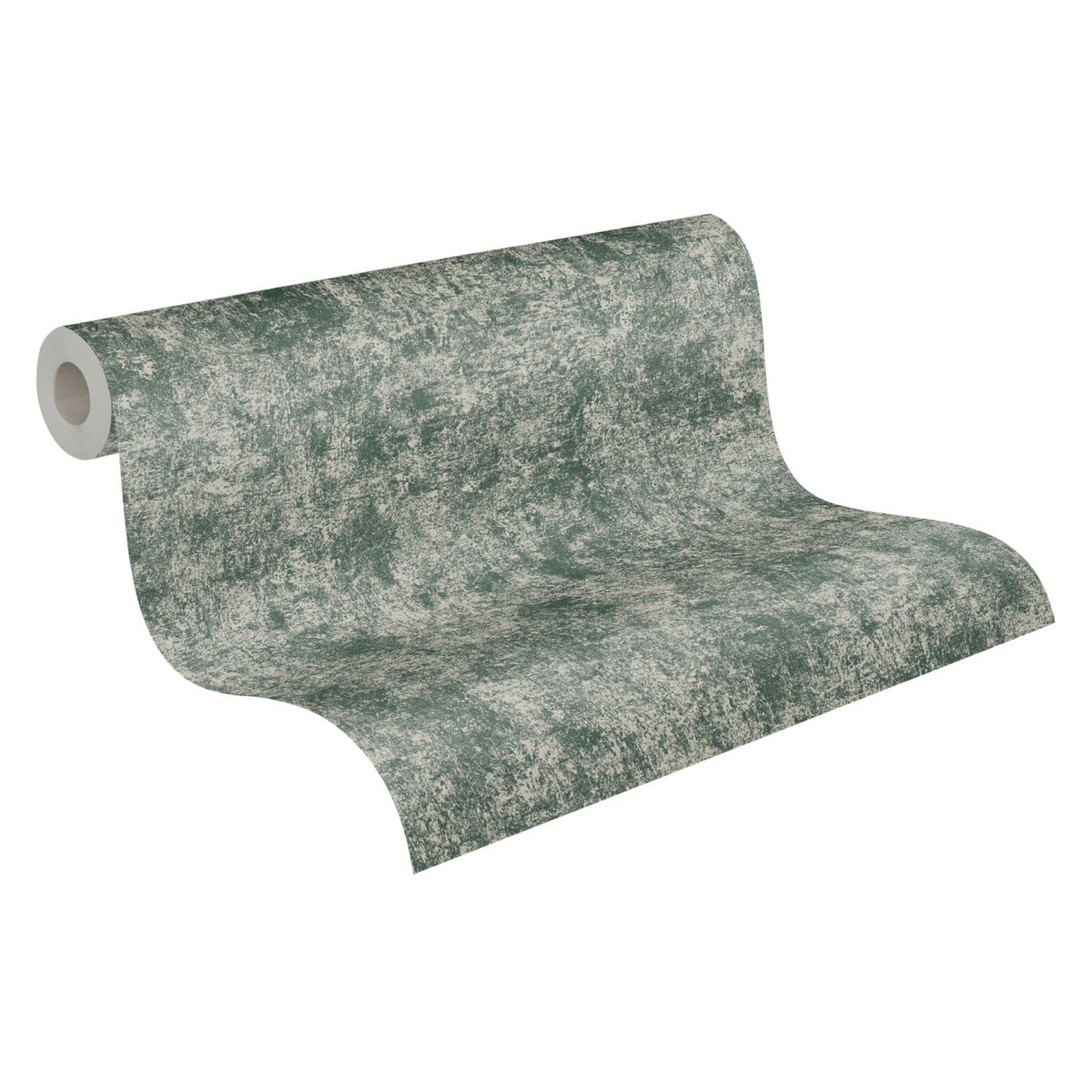 Livingwalls behang effen groen en crème - 53 cm x 10.05 m - AS-389701