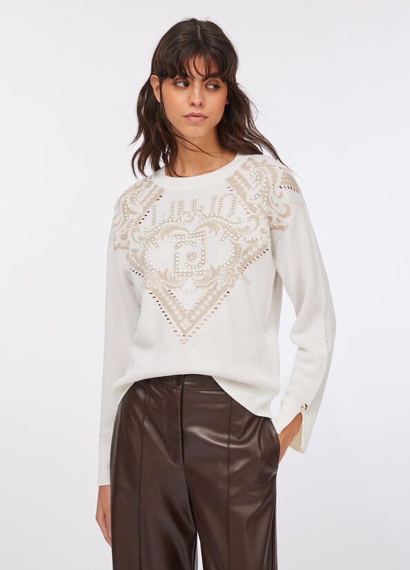 Maglia in lana jacquard