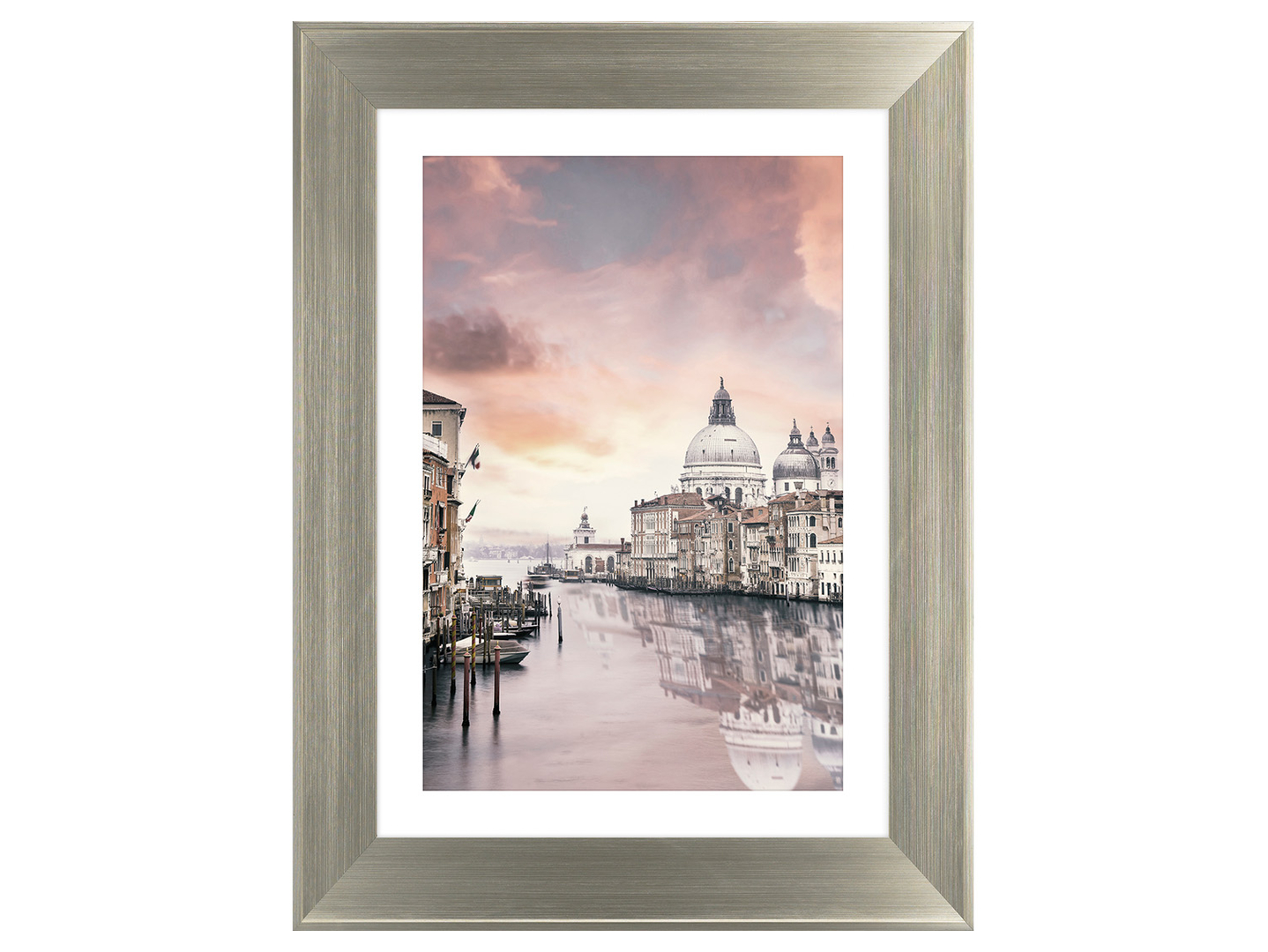 Obraz w ramie Italian View In The Water 64x84 cm