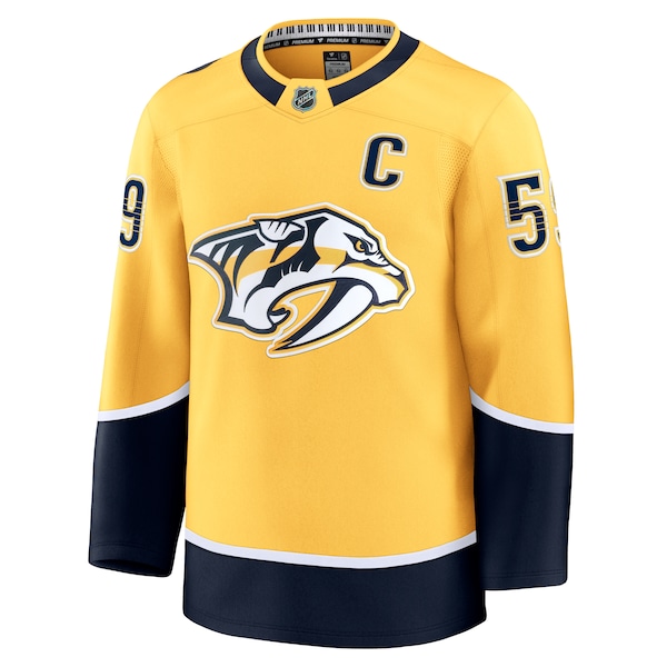 Roman Josi Nashville Predators  Home Premium Jersey - Yellow