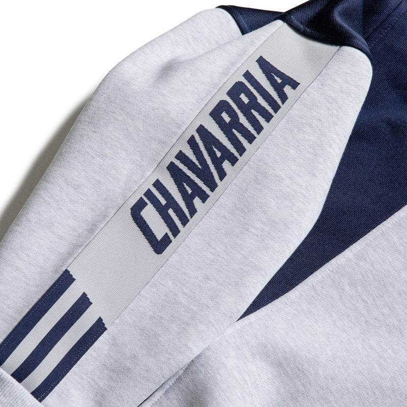 Willy Chavarria x Adidas Watsonville Mockneck Sweater - Light Grey Heather/Legend Ink