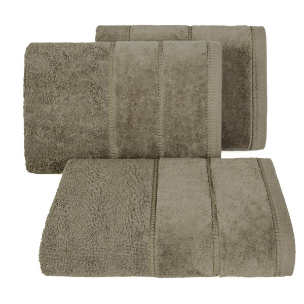 Ręcznik Mari 30x50 brązowy jasny 500g/m2 frotte